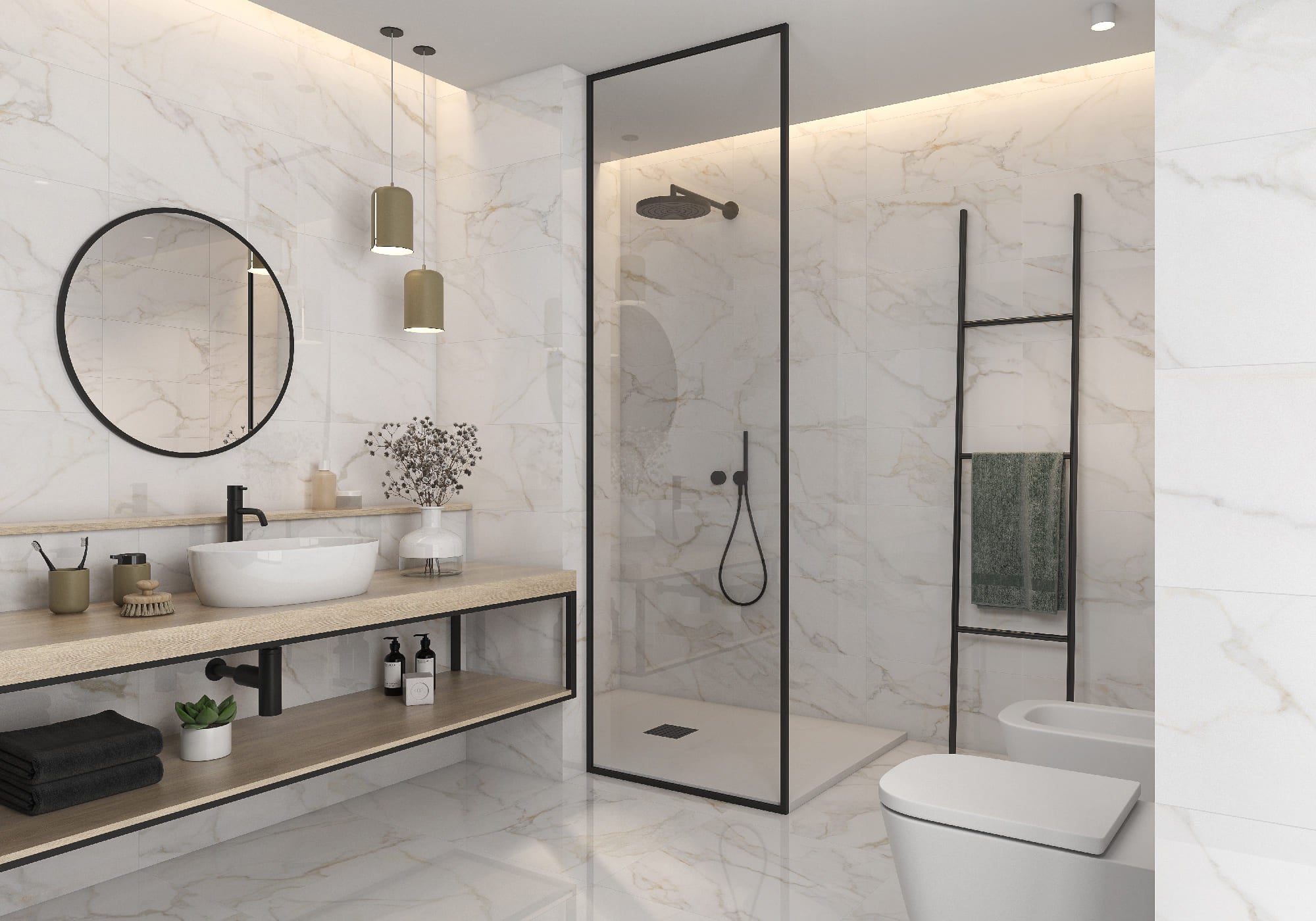 Paonazzo Gold – 60 × 120 cm – Raumansicht