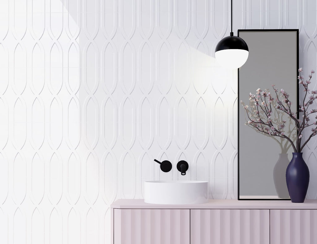 Dampay Rlv. Blanco – 30 × 90 cm – Raumansicht