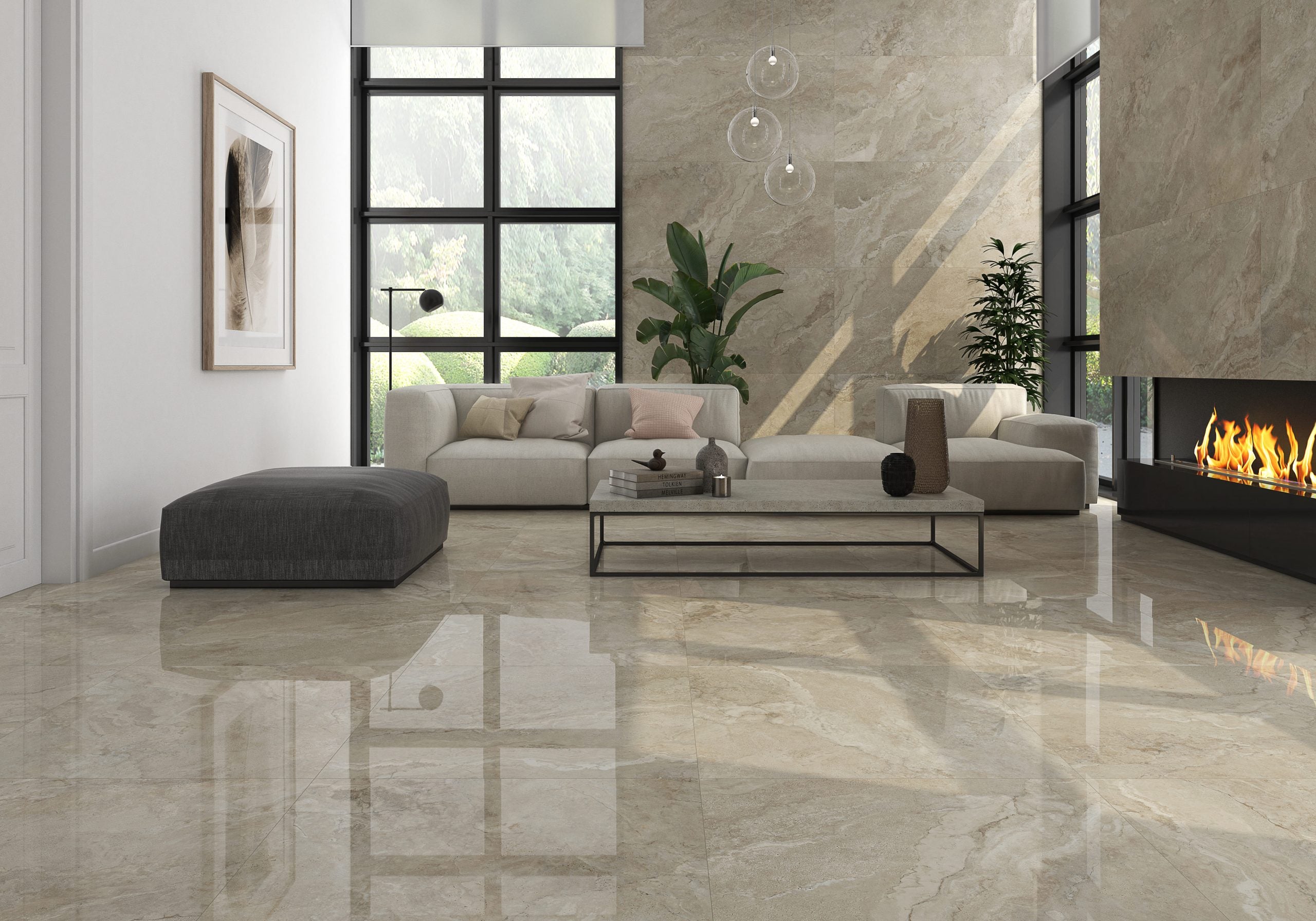 Sena Crema – 60 × 120 cm – Raumansicht