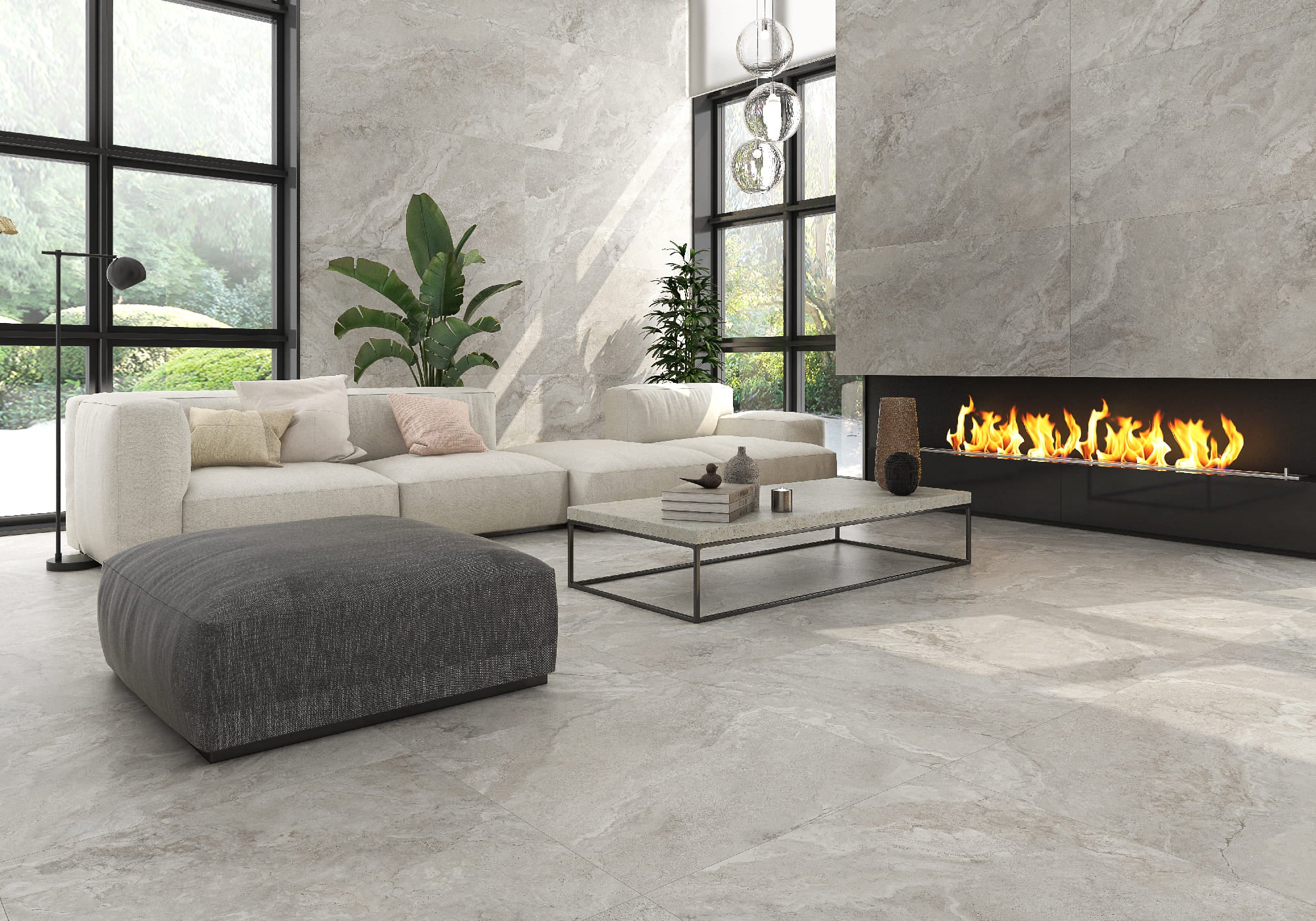 Sena Perla poliert – 120 × 280 cm – Raumansicht