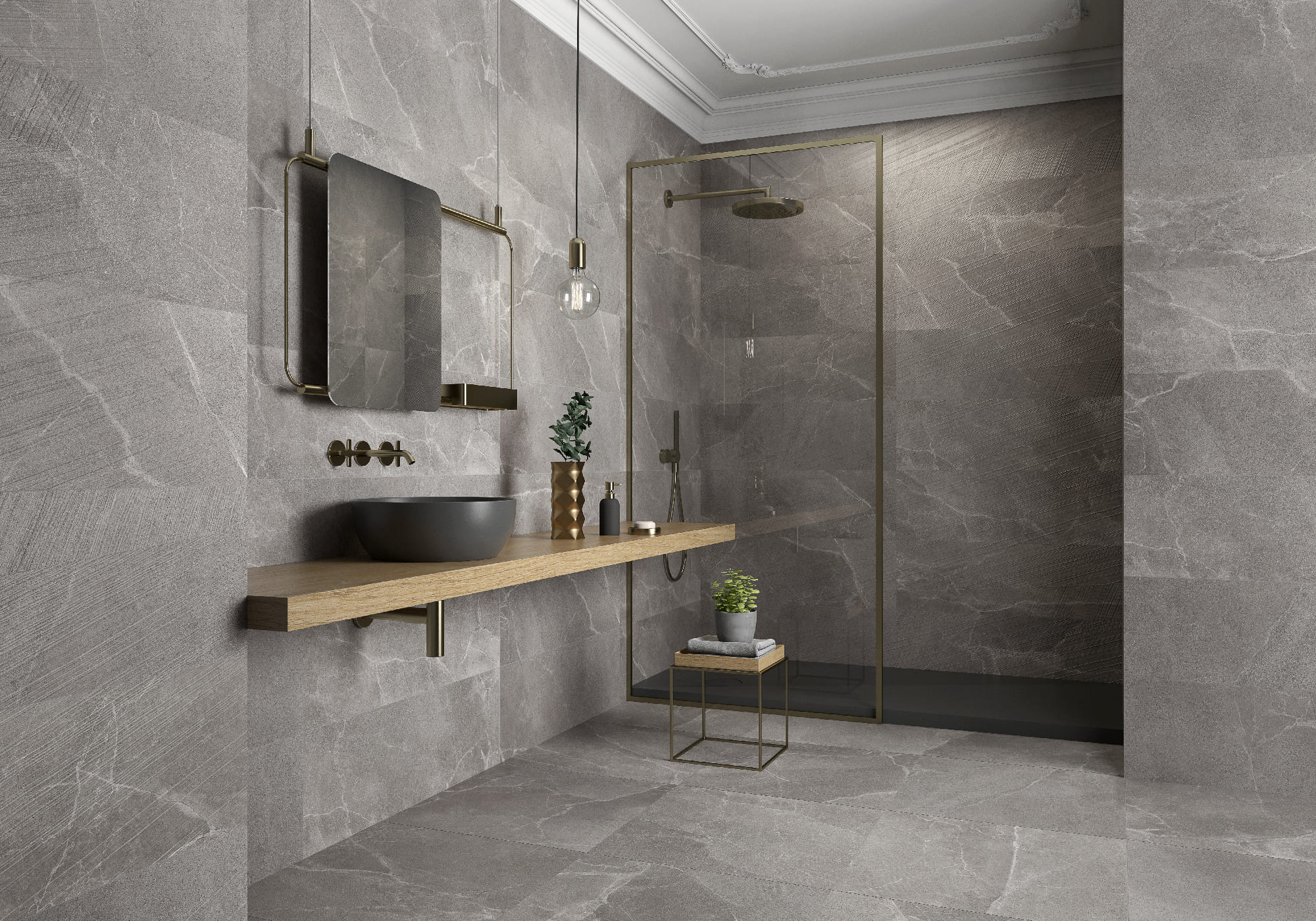 Soul Cement – 90 × 90 cm – Raumansicht