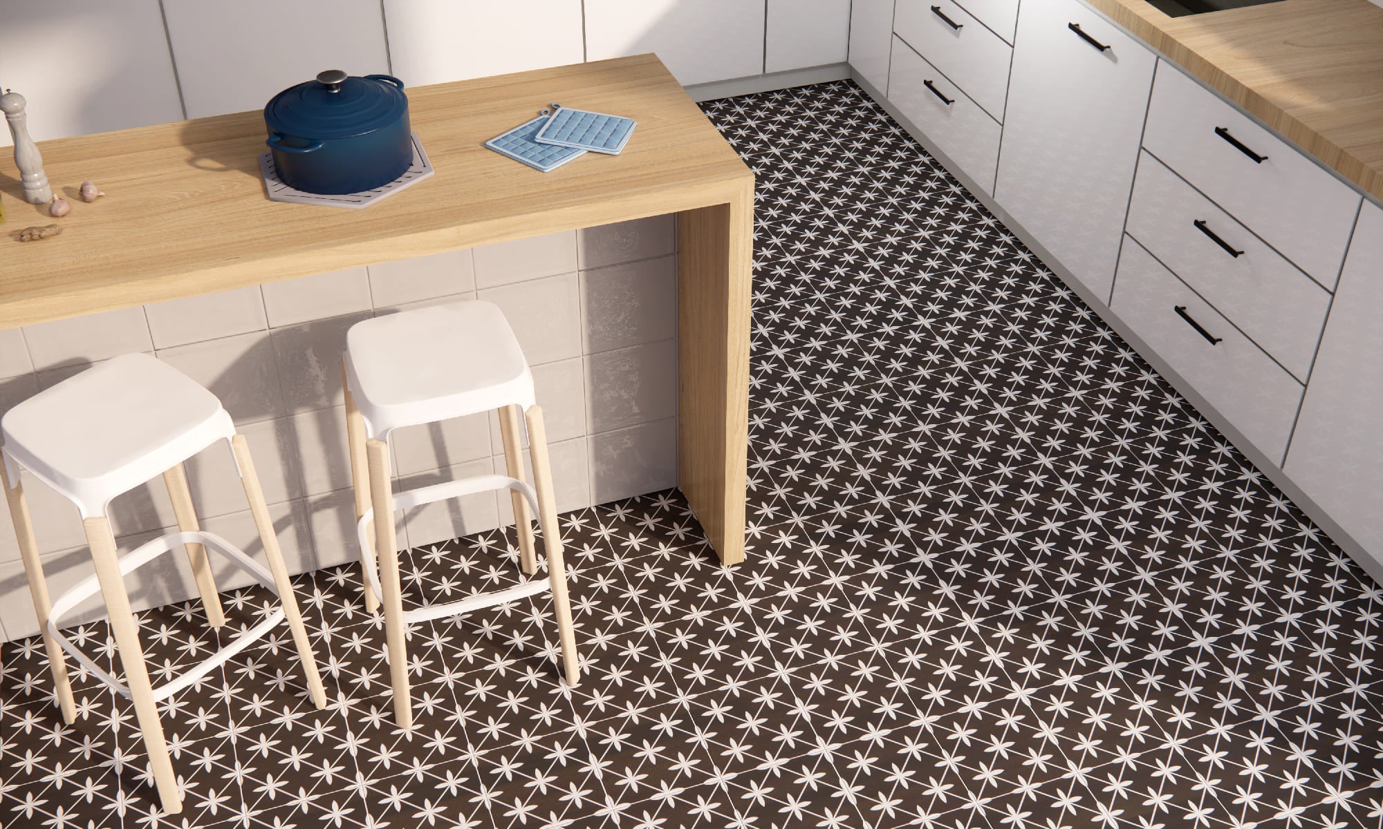 Pre Star Black – 45 × 45 cm – Raumansicht