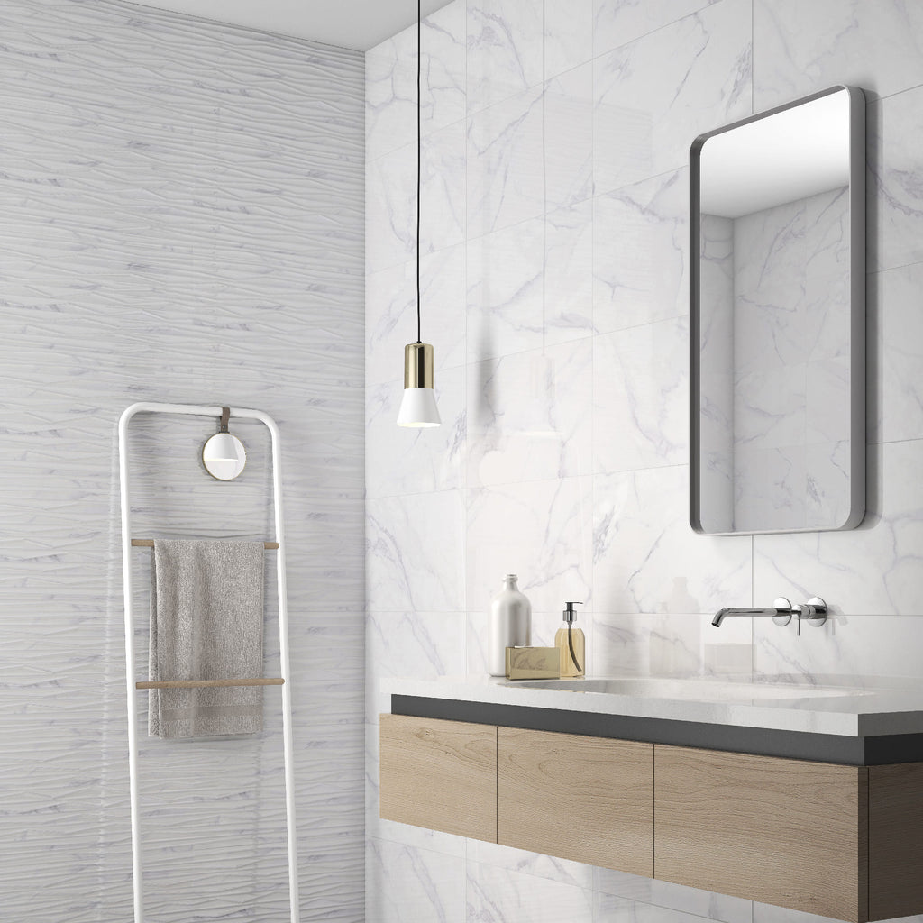 Venato Blanco – 33.3 × 55 cm – Raumansicht
