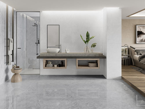 Belvedere Cr.Belvedere White poliert – 75 × 150 cm