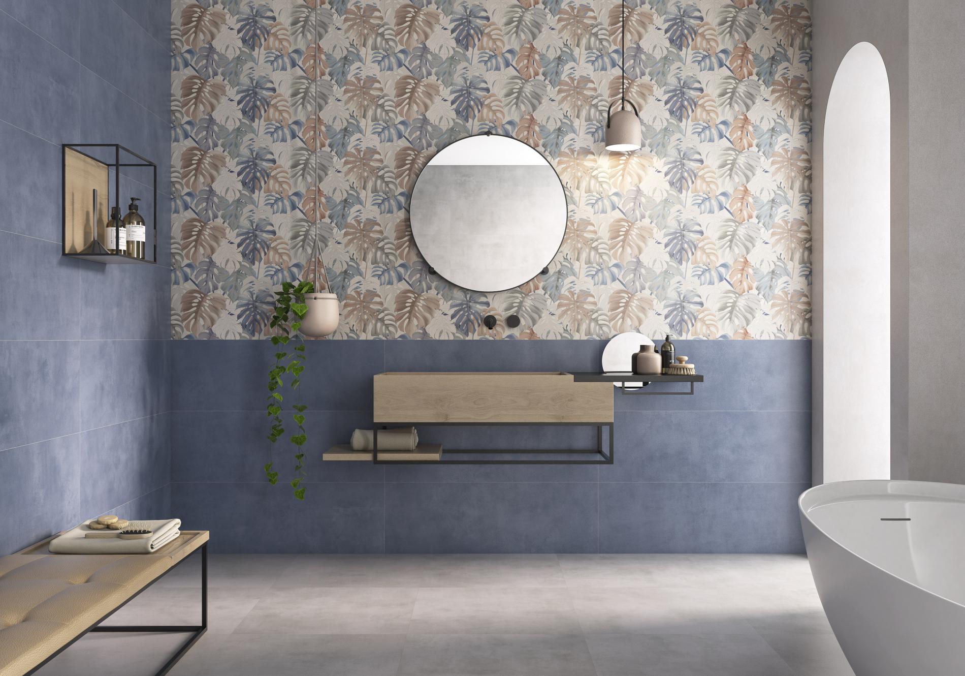 Terrazzo Blu – 60 × 60 cm