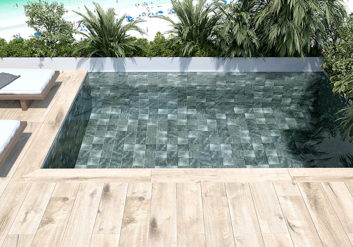 Origin Slate Way Green – 15 × 15 cm