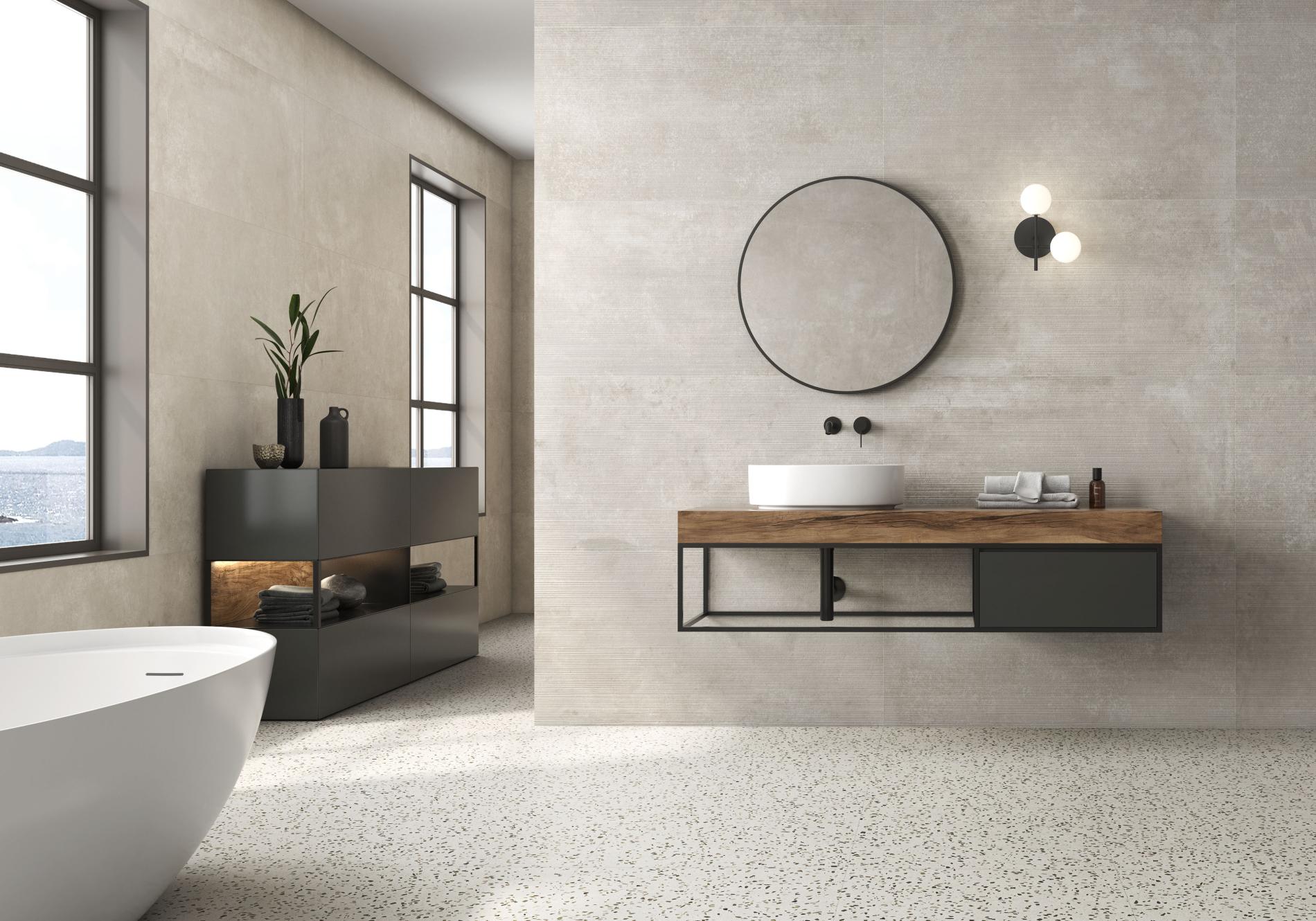Terrazzo Terra – 60 × 60 cm